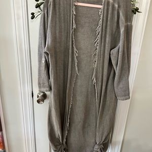 Gray duster one size